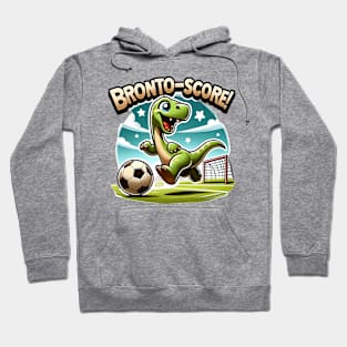 Dino Soccer Champion - Bronto-Score for the Win! Hoodie